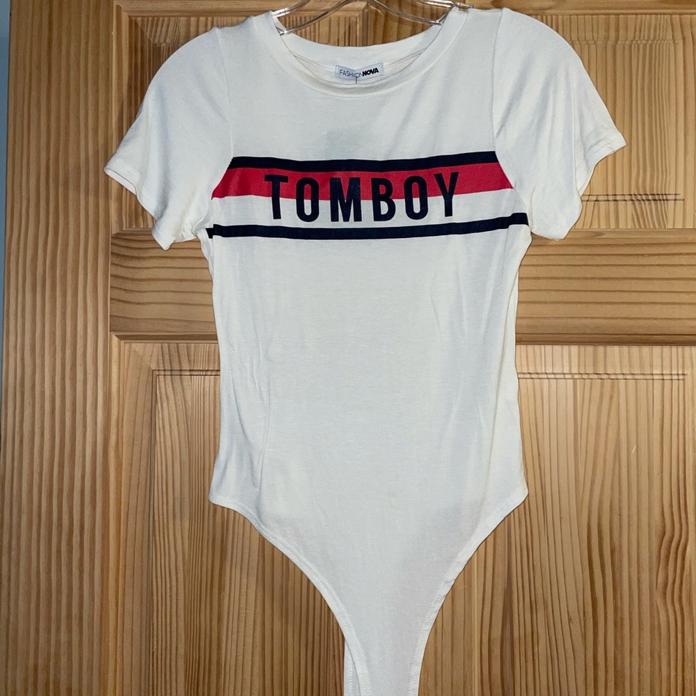 Fashion Nova “Tomboy” Leotard Bodysuit Sz. M NWT